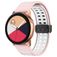 Mobigear Sport Plus Mag Silikon Smartwatch Armband Magnetverschluss - 22 mm - Weiß / Pink