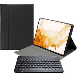 Mobilize Detachable Bluetooth Keyboard Samsung Galaxy Tab S7 Hülle AZERTY Bluetooth Tastatur Klapphülle - Schwarz