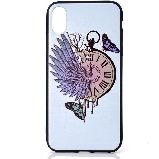 Mobigear Design iPhone XS Max Hülle Flexibles TPU Backcover - Taschenuhr