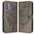Mobigear Butterfly Nokia G42 Hülle Klapphülle Geldbörse - Grau