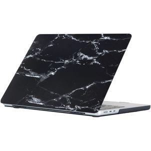 Mobigear Marble MacBook Air 15 Zoll (2023-2026) Hardcase Hülle MacBook Case - Schwarz - Model A2941 / A3114 / A3241 / A3448