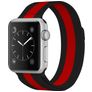 Mobigear Color Loop Milanaise Apple Watch Armband Magnetverschluss - 42/41/40/38 mm - Schwarz / Rot