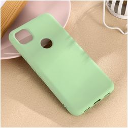 Mobigear Rubber Touch Google Pixel 4a Silikon Hülle Backcover - Grün