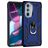 Mobigear Armor Ring Motorola Edge 30 Pro Hülle Hardcase Backcover Stoßfest mit Ringhalter - Blau