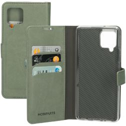 Mobiparts Classic Wallet Samsung Galaxy A42 Hülle Klapphülle Geldbörse - Stone Green