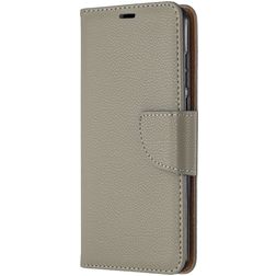 Mobigear Excellent Huawei P40 Hülle Klapphülle Geldbörse - Grau