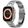 Mobigear Amsterdam Edelstahl Apple Watch Armband Faltschließe - 42/41/40/38 mm - Silber