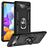 Mobigear Armor Ring Google Pixel 6a Hülle Hardcase Backcover Stoßfest mit Ringhalter - Schwarz