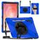 Mobigear SureGrip XGuard Samsung Galaxy Tab S11 Ultra Hülle Kunststoff,Silikon Backcover + Stifthalter + Schulterträger + Ständer - Blau
