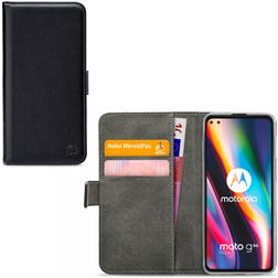 Mobilize Classic Gelly Wallet Motorola Moto G 5G Plus Klapphülle Portemonnaie - Schwarz