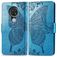 Mobigear Butterfly Nokia 7.2 Klapphülle Portemonnaie - Blau