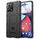 Mobigear Rugged Shield Motorola Edge 30 Fusion Hülle Flexibles TPU Backcover Stoßfest - Schwarz
