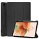 Mobigear Tri-Fold Gel Samsung Galaxy Tab S7 FE TPU / Kunstleder Klapphülle + Stylus-Halter - Schwarz