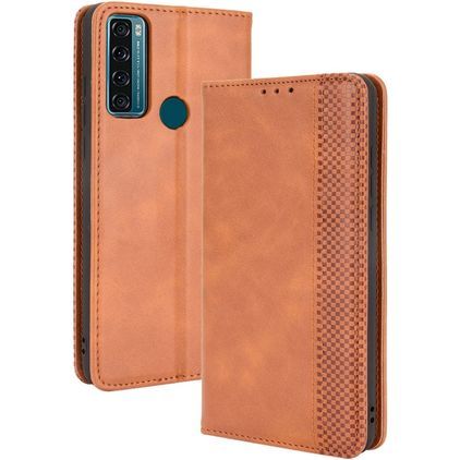 Mobigear Sensation TCL 20 SE Hülle Klapphülle Geldbörse - Braun