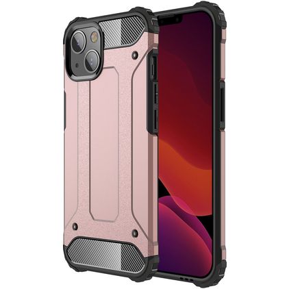 Mobigear Outdoor iPhone 13 Mini Hülle Hardcase Backcover Stoßfest - Roségold