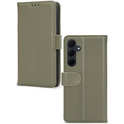 Mobilize Premium Gelly Wallet Samsung Galaxy A35 Hülle Klapphülle Geldbörse - Grün