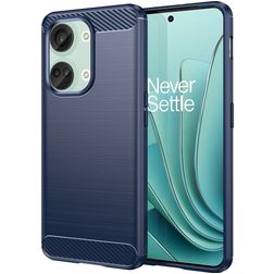 Mobigear Brushed OnePlus Nord 3 Hülle Flexibles TPU Backcover - Blau