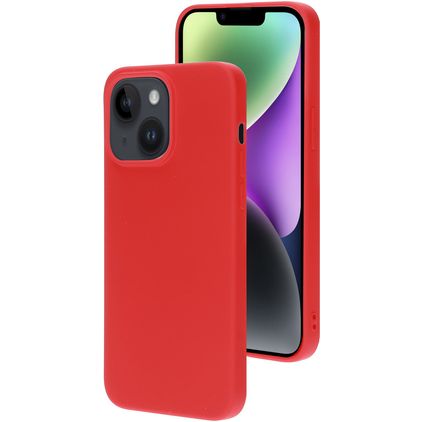 Mobiparts iPhone 14 Plus Silikon Hülle Backcover - Scarlet Red