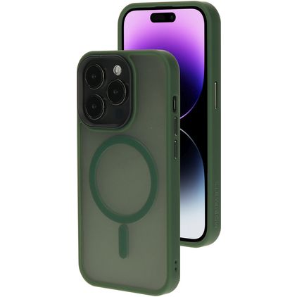 Mobiparts Hardcover iPhone 14 Pro MagSafe Hülle Hardcase Backcover - Satin Green