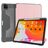 Mutural Tri-Fold Tough iPad Pro 12.9 Zoll (2021) Hülle Klapphülle + Stifthalter - Schwarz / Roségold