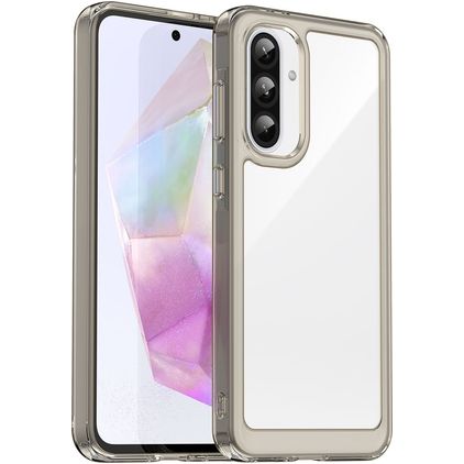Mobigear Crystal Samsung Galaxy A56 Hülle Hardcase Backcover - Grau