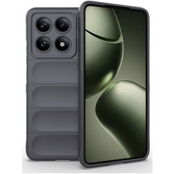 Mobigear Bumpy Xiaomi 14T Hülle Flexibles TPU Backcover - Grau