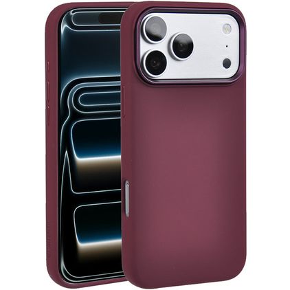 Valenta Silk iPhone 18 Pro Max Silikon MagSafe Backcover Shockproof - Cherry