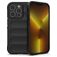 Mobigear Bumpy iPhone 14 Pro Hülle Flexibles TPU Backcover - Schwarz