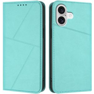 Mobigear Frosted Flip iPhone 17 Hülle Klapphülle Geldbörse - Blau