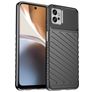 Mobigear Groove Motorola Moto G32 Hülle Flexibles TPU Backcover - Schwarz