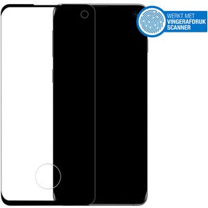 Mobilize Premium Samsung Galaxy S10 Panzerglas Gehärtetes Glas Displayschutz - Hüllenfreundlich - Schwarz