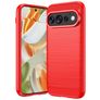 Mobigear Brushed Slim Google Pixel 11 Pro Hülle Flexibles TPU Backcover - Rot