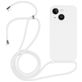 Mobigear Lanyard iPhone 14 Silikon Handykette - Weiß