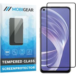 Mobigear Premium OPPO A73 5G Panzerglas Displayschutz - Hüllenfreundlich - Schwarz