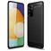 Mobigear Brushed Slim Samsung Galaxy A82 5G Hülle Flexibles TPU Backcover - Schwarz