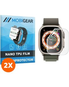 Mobigear Apple Watch Ultra - 49 mm Hydrogel-TPU Displayschutz - Hüllenfreundlich (2er Pack)