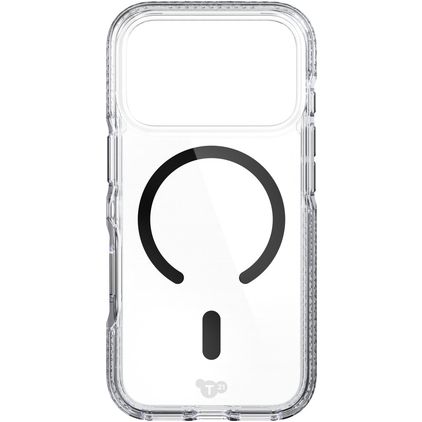 Tech21 EvoCrystal iPhone 18 Pro MagSafe Hülle Hardcase Backcover - Transparent / Schwarz