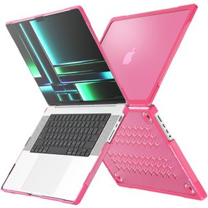 Mobigear Shockproof Pro MacBook Pro 14 Zoll (2021-2026) Hardcase Hülle MacBook Case - Pink - Model A2442 / A2779 / A2918 / A2992 / A3401 / A3112 / A3434 / A3427 / A3426