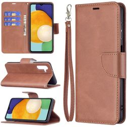 Mobigear Excellent Samsung Galaxy A13 5G Hülle Klapphülle Geldbörse - Braun