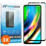 Mobigear Premium Motorola Moto G9 Plus Panzerglas Gehärtetes Glas Displayschutz - Hüllenfreundlich - Schwarz (3er Pack)