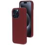 Mobiparts iPhone 15 Pro Max Silikon Hülle Backcover - Plum Red