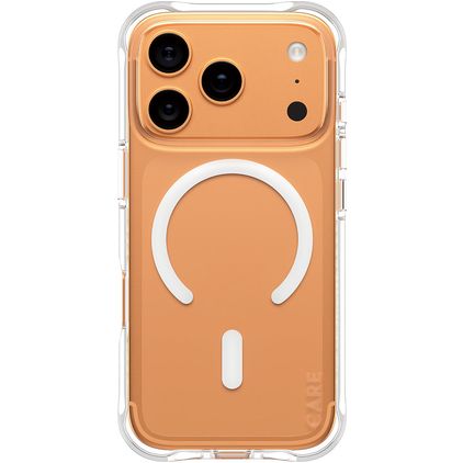 CARE by PanzerGlass Fashionable Transparent iPhone 17 Pro Silikon MagSafe Backcover - Transparent