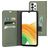Mobiparts Classic Wallet Samsung Galaxy A33 Hülle Klapphülle Geldbörse - Stone Green