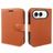 Mobigear Classic iPhone Duo Hülle Klapphülle Geldbörse - Braun