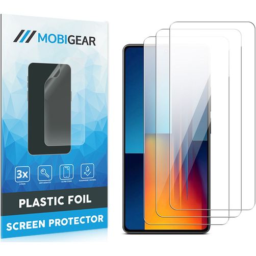 Mobigear POCO M6 Pro Displayschutz Schutzfolie - Hüllenfreundlich (3er Pack)