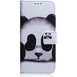Mobigear Design Samsung Galaxy A21 Hülle Klapphülle Geldbörse - Panda