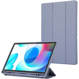 Mobigear Tri-Fold Gel Samsung Galaxy Tab A9 Plus (2023) Hülle TPU,Kunstleder Klapphülle + Stifthalter - Lila