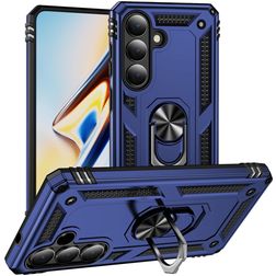 Mobigear Armor ring Samsung Galaxy S26 Hülle Hardcase Backcover Stoßfest mit Ringhalter - Blau