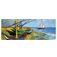 Mobigear Anti-Slip Mauspad - 40 x 90 CM - Fishing Boats on the Beach