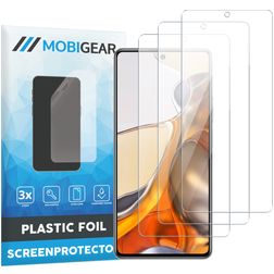 Mobigear Xiaomi 11T Displayschutz Schutzfolie - Hüllenfreundlich (3er Pack)